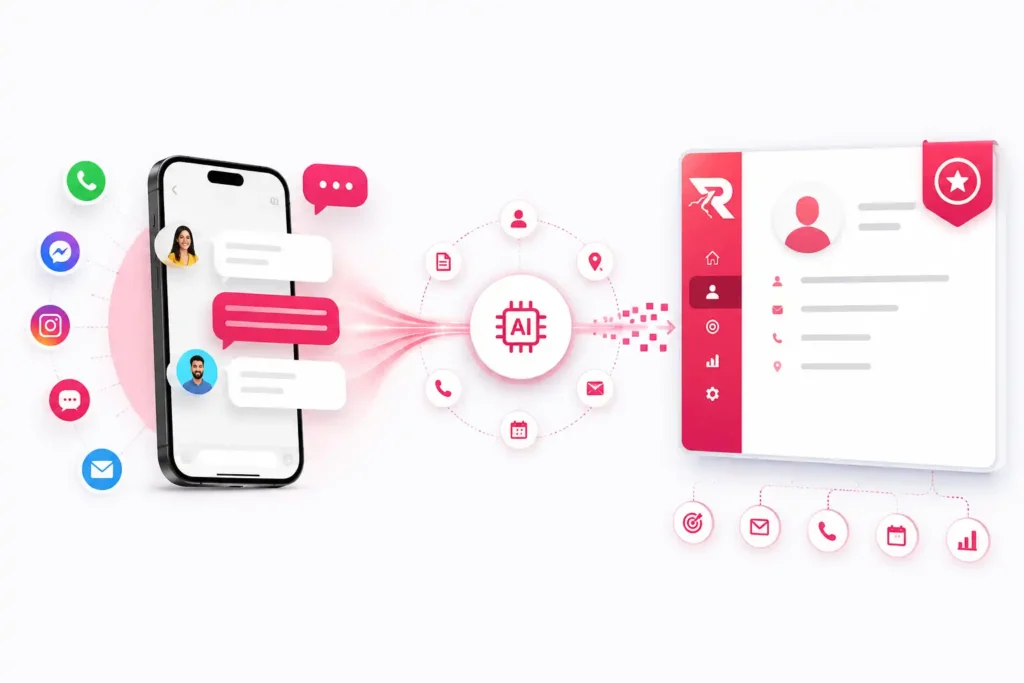 Chat to lead for RahbarCRM